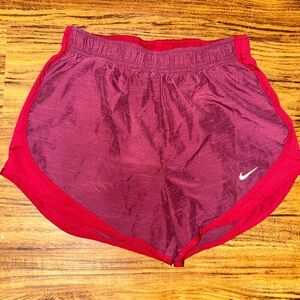 Nike Women's Maroon Athletic Shorts